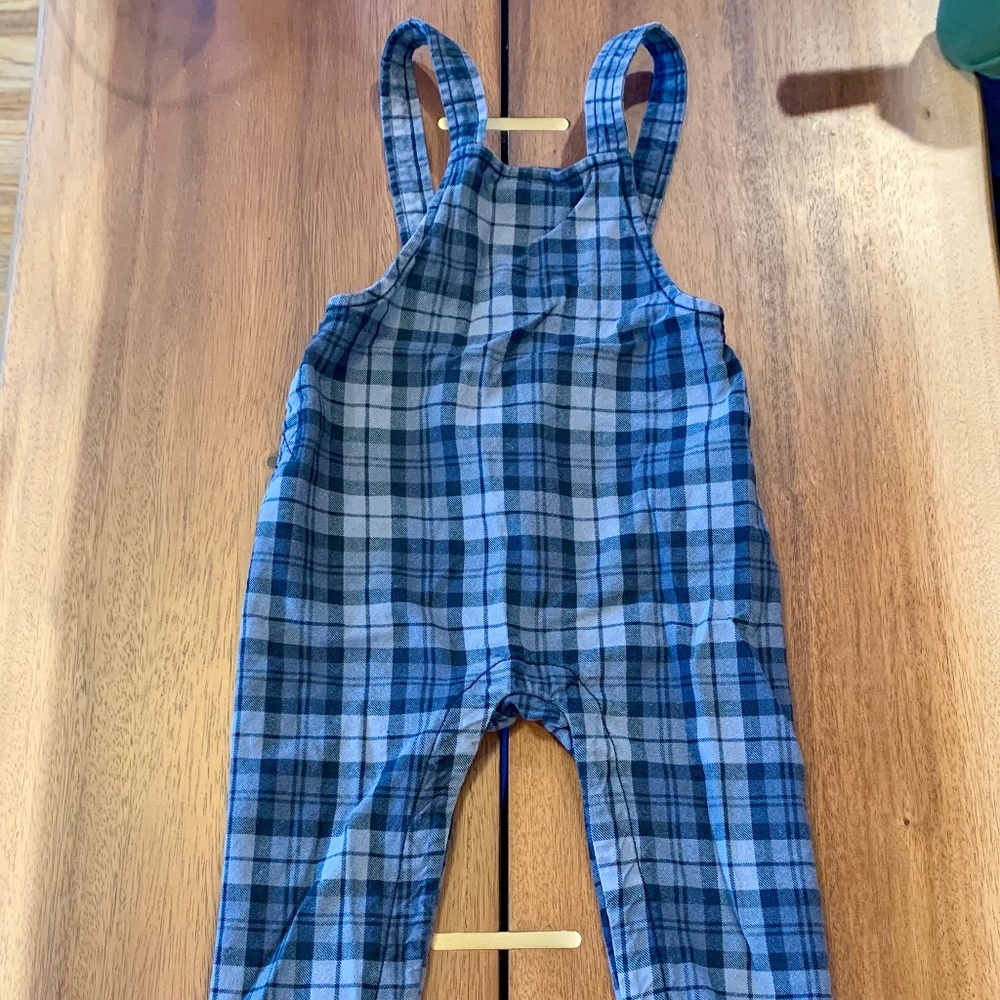 Tea Collection Plaid Overalls